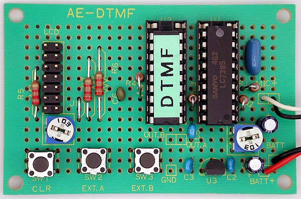 Fig.2 PIC DTMF Decoder Kit. "PIC" means 1chip IC (PIC16C84) made of 